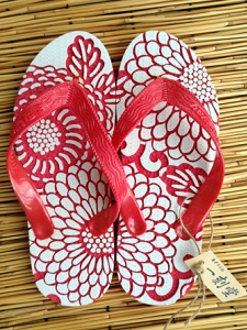 島ぞうり,紅型,花